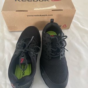 Reebok Safety shoes, size 7.5 Wide, in Black